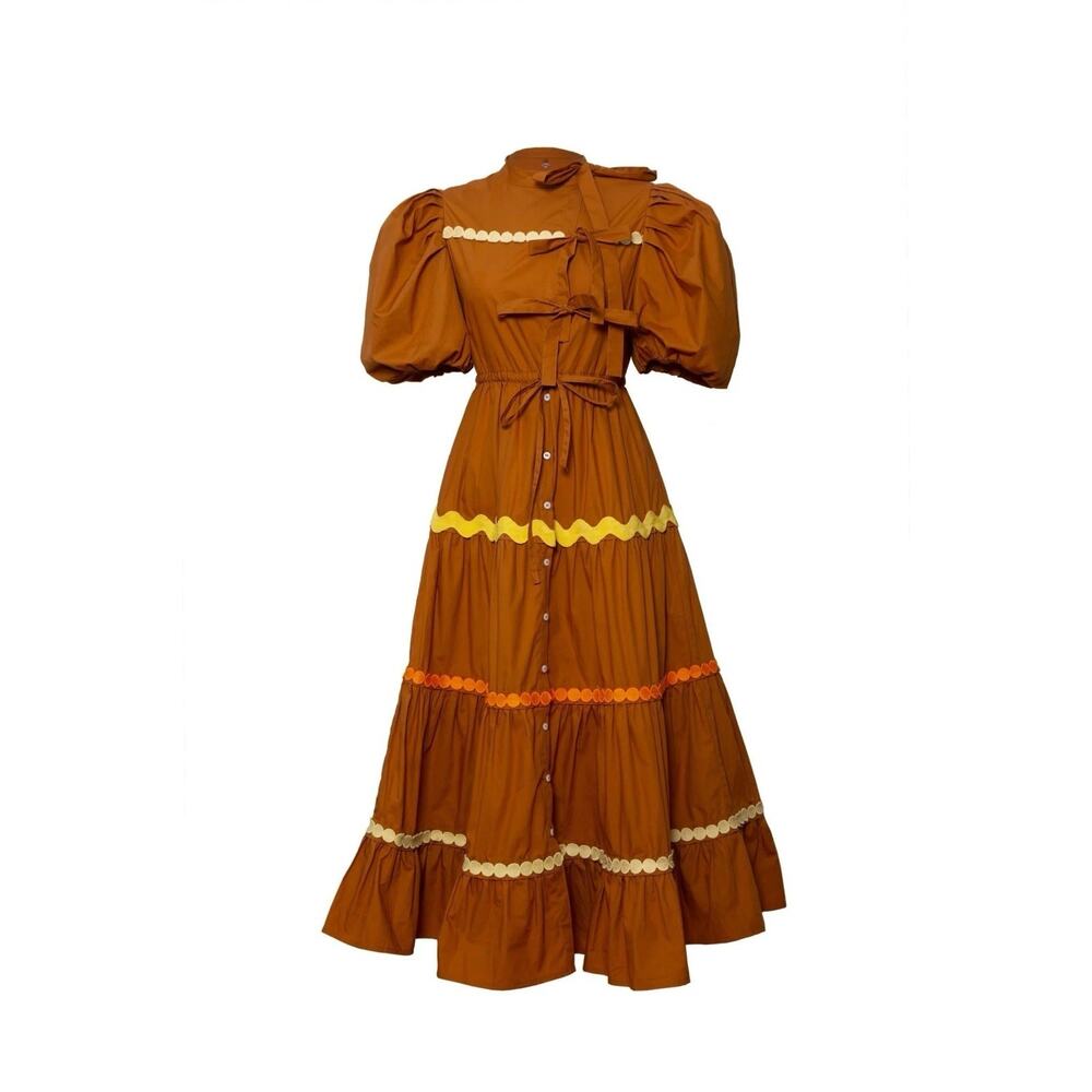NWT CELIAB TYRA DRESS-BROWN Sz XL